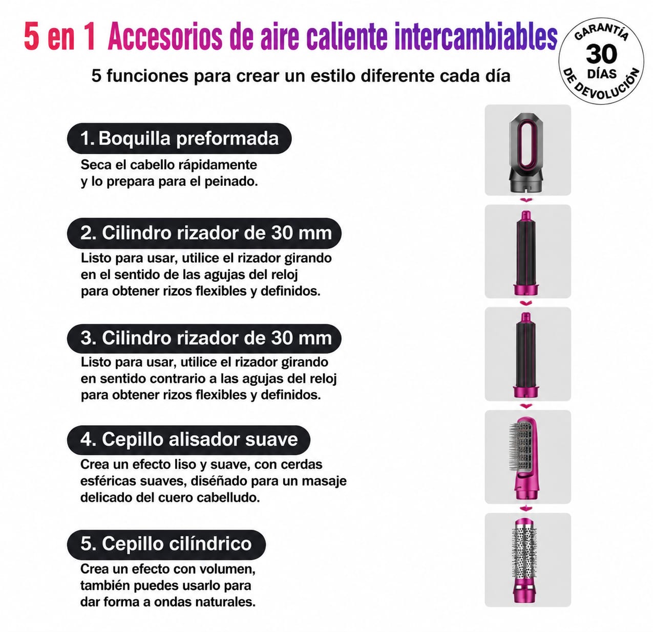 Secador de cabello Dyson Airwrap 5 en 1